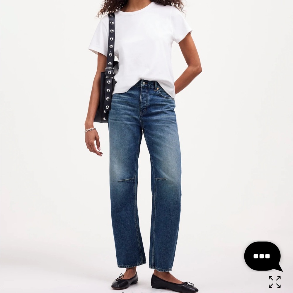 Madewell The Darted Barrel Leg Jean Size 25